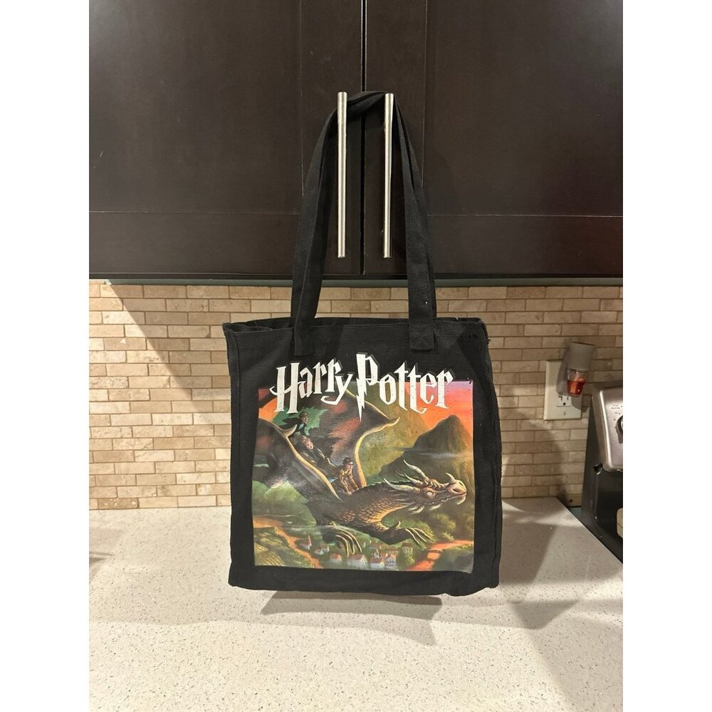 Harry Potter Platform and Dragon Tote Bag Black